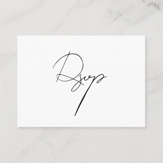 Kaart Modern Song Request RSVP Enclosure (Achterkant)