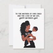 Kaart moeder en vrouw Moederdag (Voorkant)