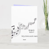 Kaart muzieknoot (Achterkant)