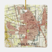 Kaart Napa CA 1944 Keramisch Ornament (Achterkant)