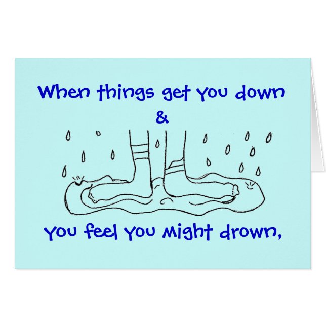 Kaart - natte sokken (Voorkant Horizontaal)