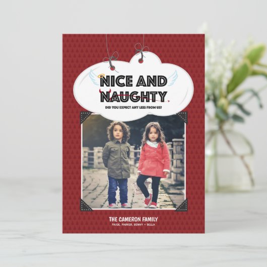Kaart | Naughty + Nice (Staand voorkant)