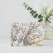 Kaart: New York Area, 1906 Briefkaart (Staand voorkant)