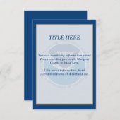 KAART NOAA Wedding Insert (Voorkant / Achterkant)