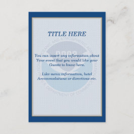 KAART NOAA Wedding Insert