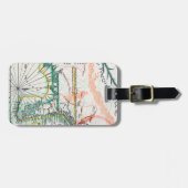 Kaart: Noord-Amerika, 1742 Bagagelabel (Voorkant horizontaal)