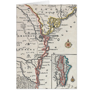 Kaart: Noord-Amerika, C1700