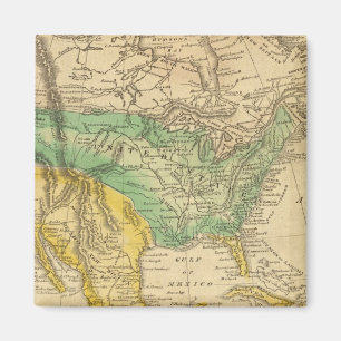 Kaart Noord-Amerika van Worcester Magneet