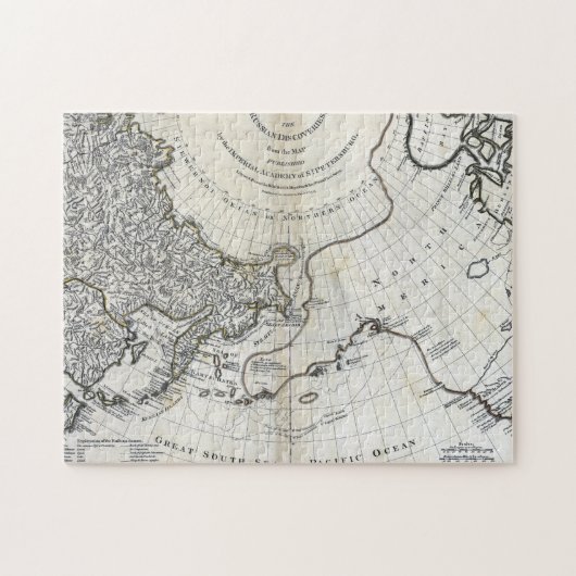 KAART: NOORD PACIFIC LEGPUZZEL (Horizontaal)