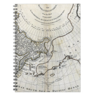 KAART: NOORD PACIFIC NOTITIEBOEK