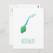 Kaart Noorwegen (Voorkant / Achterkant)