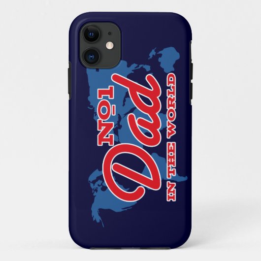 Kaart Nummer 1 Papa Case-Mate iPhone Case (Achterkant)