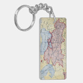 KAART: OEKRAÏNE, c1906 Sleutelhanger (Voorkant Links)