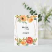 kaart om dank je te zeggen (Staand voorkant)