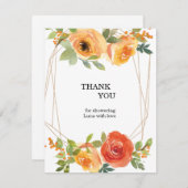 kaart om dank je te zeggen (Voorkant / Achterkant)