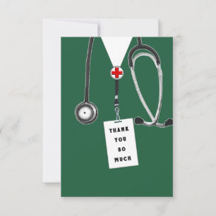 Kaart om dokter te bedanken