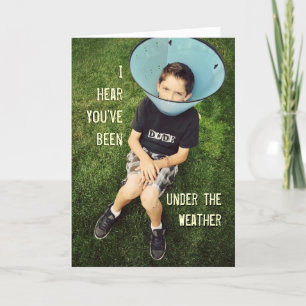 Kaart 'Onder De Weer (Jongen in Hondenkegel)'