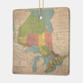 kaart Ontario Keramisch Ornament (Links)