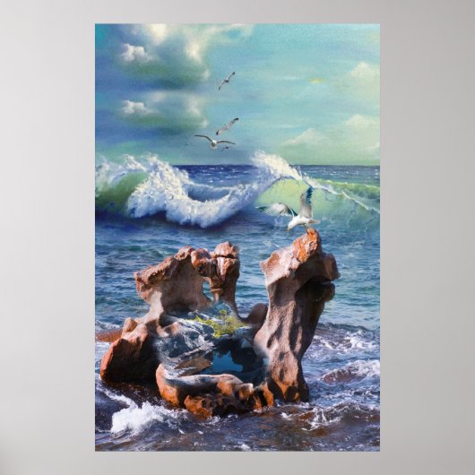 Kaart ontwerp Poster waterkracht (Voorkant)