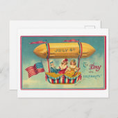  Kaart op 4 juli voor Onafhankelijkheidsdag (Voorkant / Achterkant)