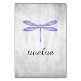 Kaart Paarse dragonfly-tabelnummer