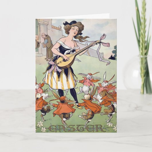 Kaart  paasbunnies (Voorkant)