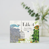 Kaart  pakje en vogelkooi (Staand voorkant)