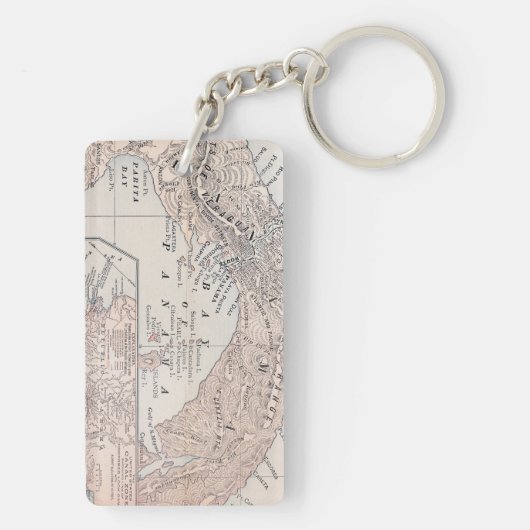 KAART: PANAMA, 1907 SLEUTELHANGER (achterkant)