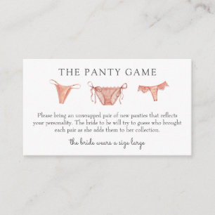 Kaart Panty Game Insert