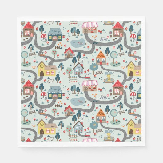 Kaart Papieren servetten (Voorkant)
