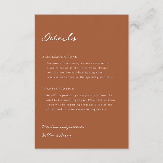 Kaart Pensacola Wedding Enclosure (Voorkant)