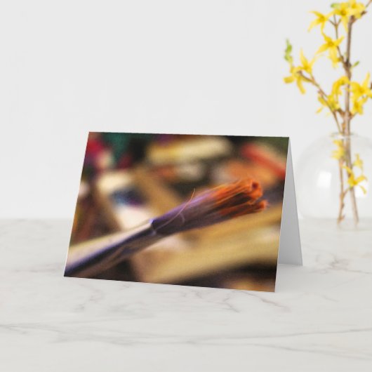 Kaart penseel (Gele Bloem)