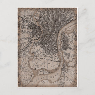  kaart Philadelphia 1898