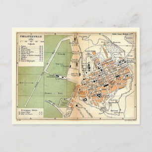  kaart, Philippeville, Algerije, 1903 Briefkaart