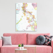 KAART: PHILIPPINES, 1905 CANVAS AFDRUK (Insitu (Woonkamer))