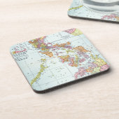 KAART: PHILIPPINES 1905 DRANKJES ONDERZETTER (Linkerzijde)