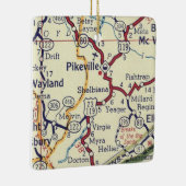  kaart Pikeville KY Keramisch Ornament (Rechts)