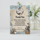 Kaart Pirate Treasure Baby shower Boy (Staand voorkant)