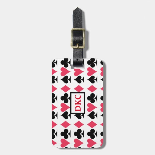 Kaart Player Bagagelabel - Gemonogd (Voorkant verticaal)