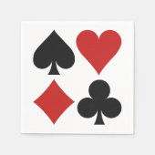 Kaart Player papieren servetten (Voorkant)