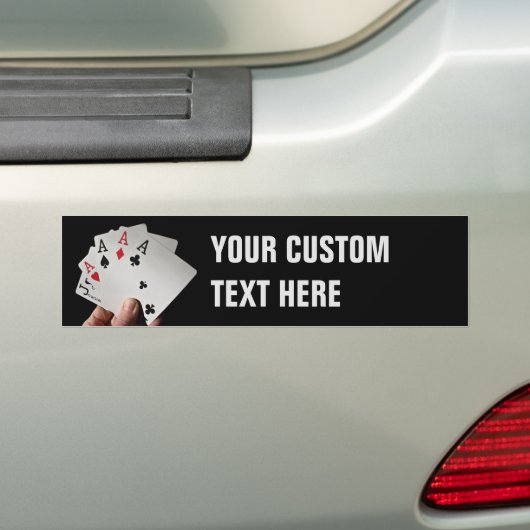 Kaart Player/UW PHOTO aangepaste bumpersticker (Op auto)