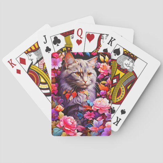 Kaart Poker voor Cat Lovers (Achterkant)