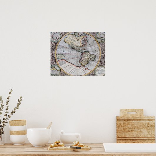  kaart poster (Keuken)