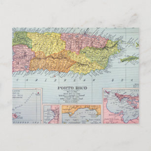 KAART: PUERTO RICO, 1900 BRIEFKAART