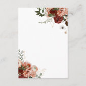 Kaart QR-code RSVP Boho voor bruiloft Website (Achterkant)