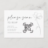 Kaart QR Code RSVP Modern (Voorkant)