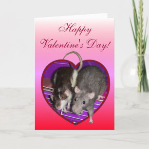 Kaart: Ratachtige Liefde (Roze) Valentijn Feestdagen Kaart