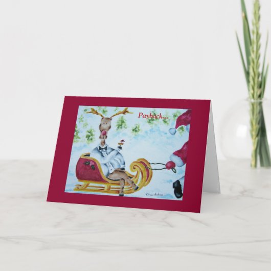 Kaart rendierloonvakantie (Voorkant)