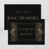 Kaart "Ring Bearer Groom" (Voorkant / Achterkant)