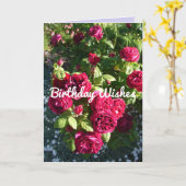 Kaart rode roze bloem  Rozen (Gele Bloem)